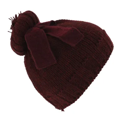 Alcina Wool & Acrylic Beanie Burgundy - Traclet Reference: 5072 | Chapellerie Traclet