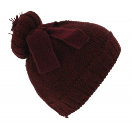 Alcina Wool & Acrylic Beanie Burgundy - Traclet