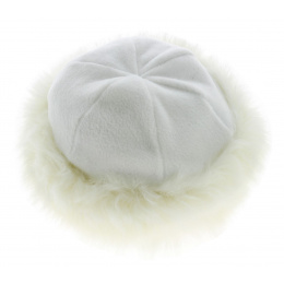 Toque Chamonix Fourrure - Blanc cassé