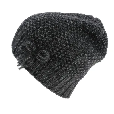 Montappone Wool & Alpaca Grey Beanie - Traclet Reference: 7707 | Traclet Hat Shop