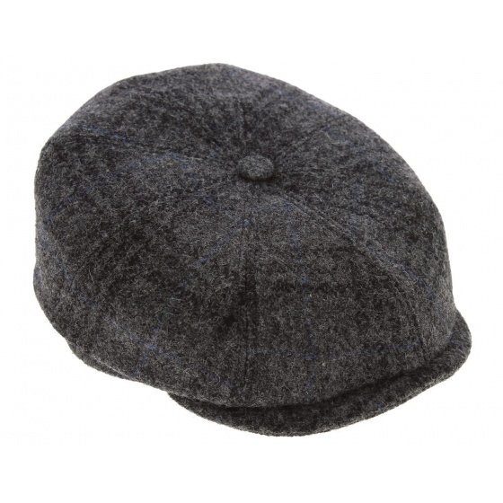 Hatteras Clare Cap Harris Tweed Wool Gray - Fléchet