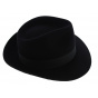 Fédora Curzio Felt Hat - Black - Traclet