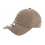 Essential NY Fitted Cap Cotton Beige - New Era