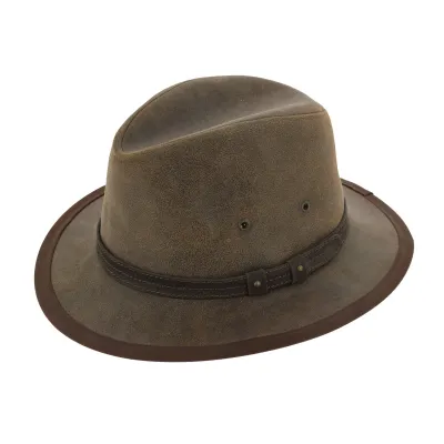 Gambo Leather Hat by Traclet Reference: 3554 | Traclet Hat Shop