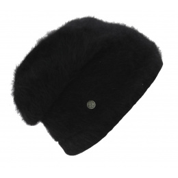 Juvenie Black Angora Beanie - Heritage by Laulhère