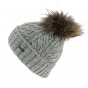Lanette Gray Pompom Beanie - Stetson