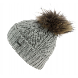 Lanette Gray Pompom Beanie - Stetson