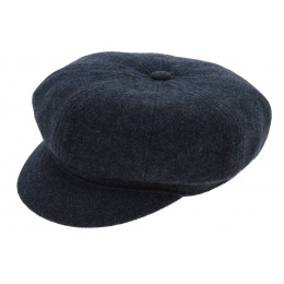 Midtown Wool Blue Gavroche Style Cap - Stetson