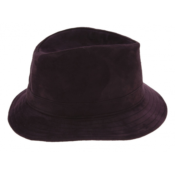 Plum Renna Leather Traveller Hat - Traclet