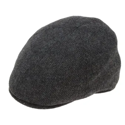 Cadillac Grey Wool Flat Cap - Traclet Reference: 7039 | Traclet Hat Shop