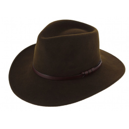 Traveller Toledo Waterproof Wool Felt Hat Brown - Traclet