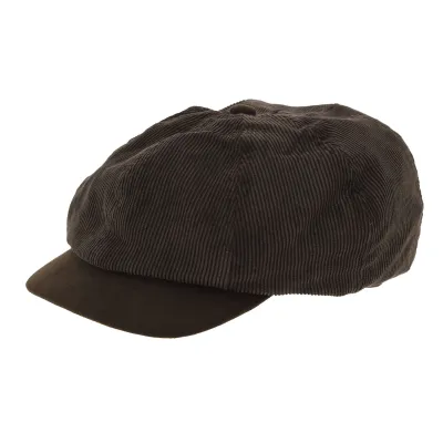 Casquette Arnold Winkle Style Velours Marron - Aussie Apparel Reference : 7686 | Chapellerie Traclet