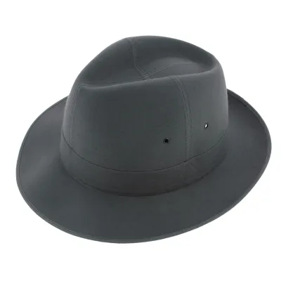 Chapeau Traveller Sylvain Coton Gris - Crambes Reference : 7746 | Chapellerie Traclet
