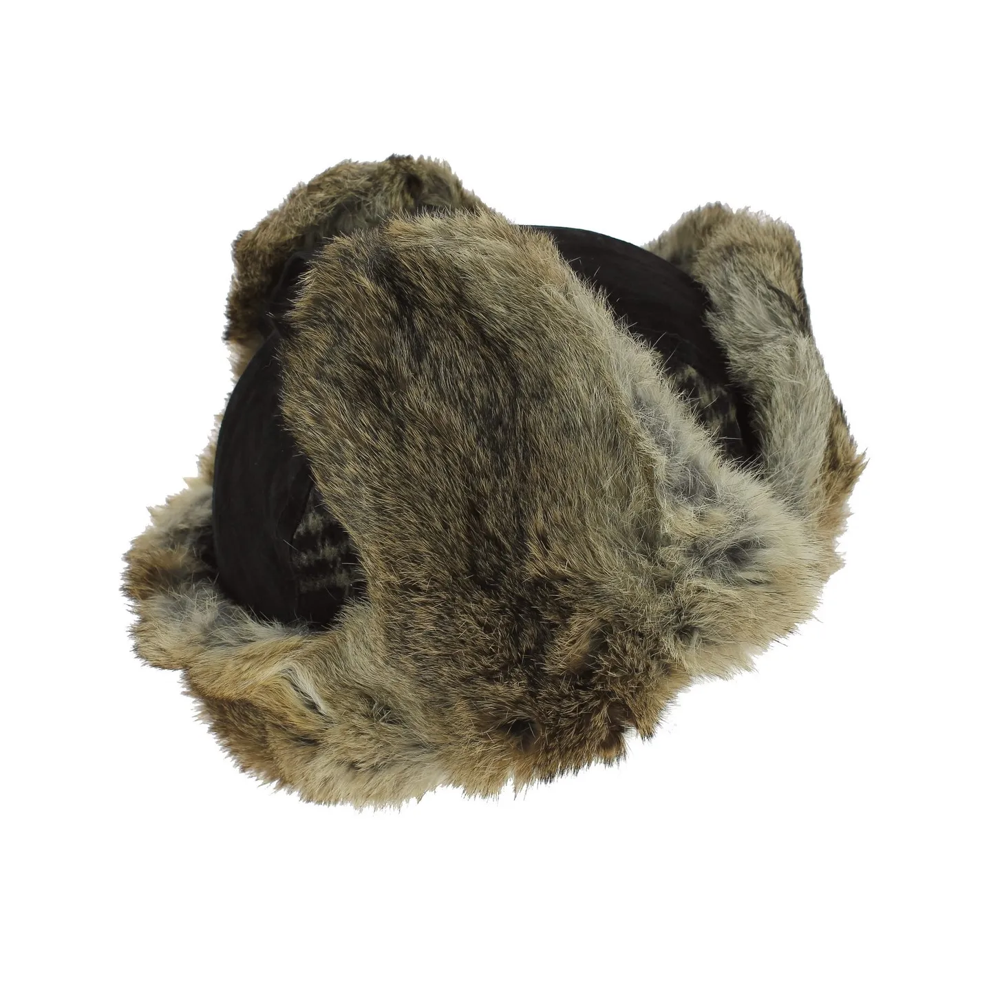 Chapka Bathurst Cuir & Lapin Noir - Traclet Reference : 2411 | Chapellerie Traclet