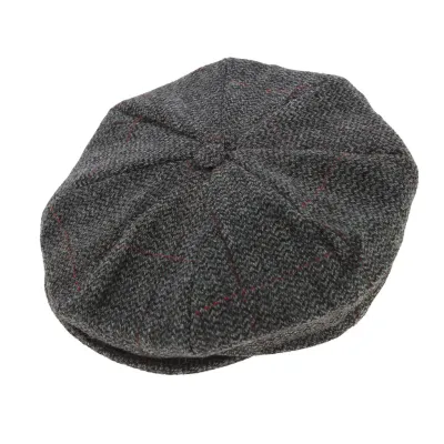 Casquette irlandaise  Octagon gris - Hanna hats