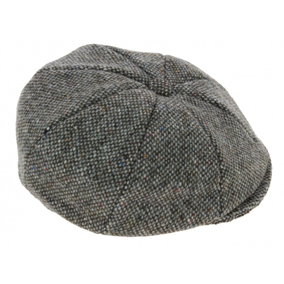 Casquette Irlandaise Foxford Laine Tweed Gris - Hanna Hats