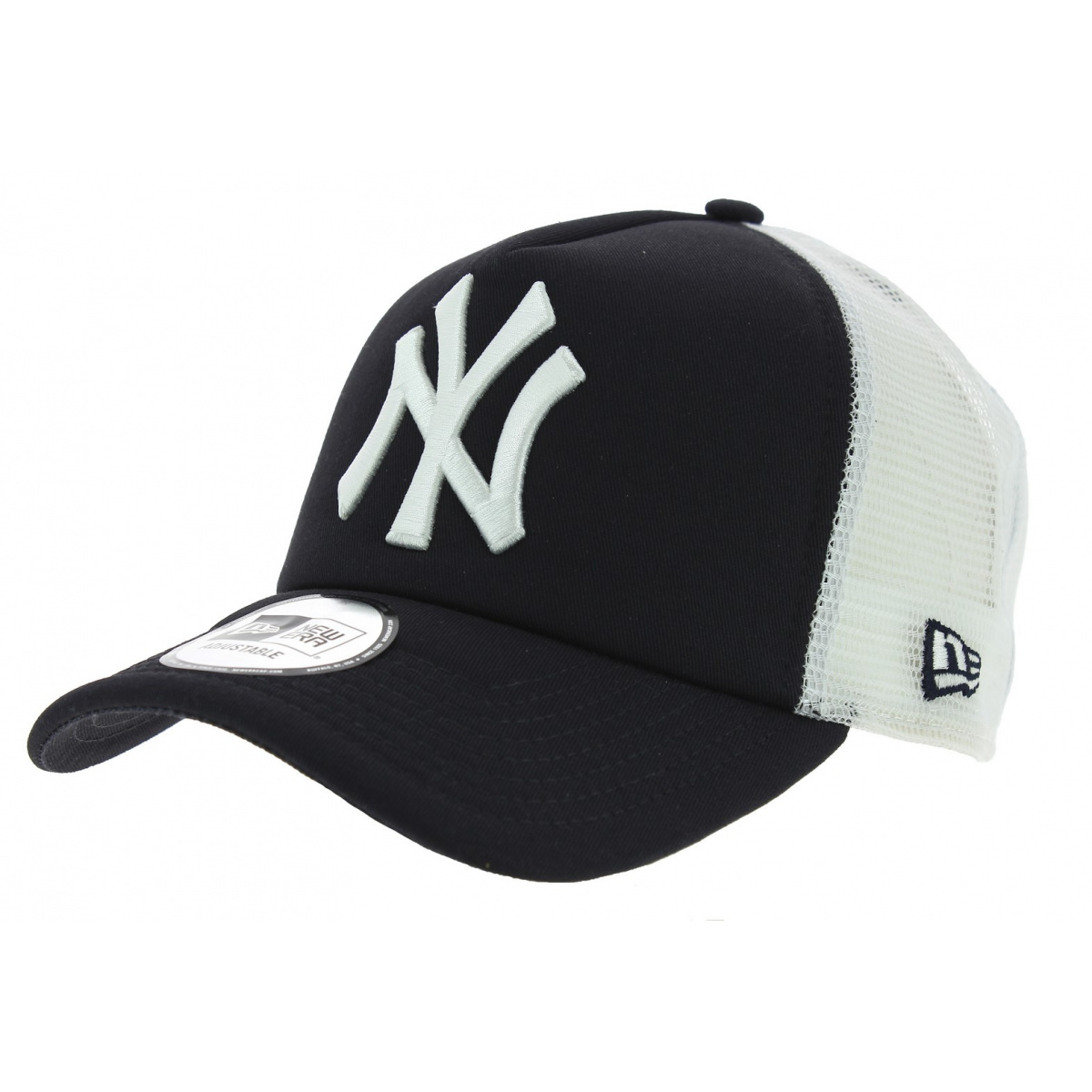 Casquette New York Yankees New Era noire à rayures 9FIFTY Snapback Trucker  pour homme