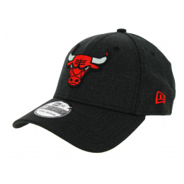 Heather Bulls Wool Fitted Cap Anthracite - New Era