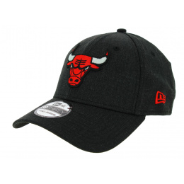 Heather Bulls Anthracite Wool Fitted Cap - New Era