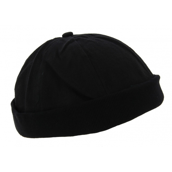 Bonnet Docker Drac Coton Noir - Traclet Bonnet Docker Drac Coton Noir - Traclet