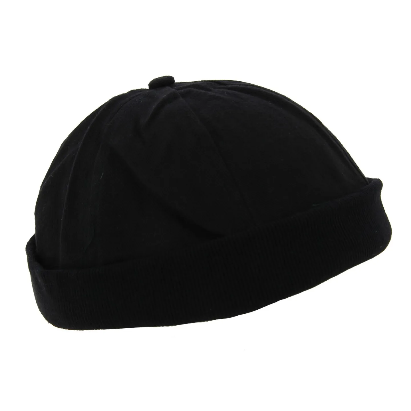Bonnet Docker Drac Coton Noir - Traclet Reference : 7458 | Chapellerie Traclet