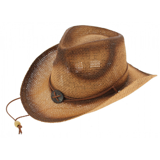 Fighter Harrison Paper Straw Cowboy Hat - Traclet