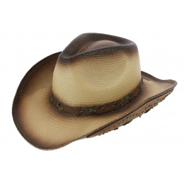 Cowboy Hat Brown Wasteland Straw Paper - Traclet