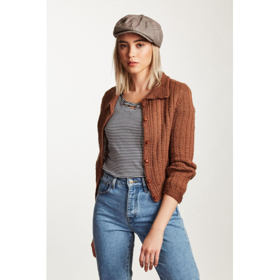 Casquette Brood Plaid Taupe - Brixton