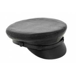 Elbsegler Marin Cap Black Leather - Traclet