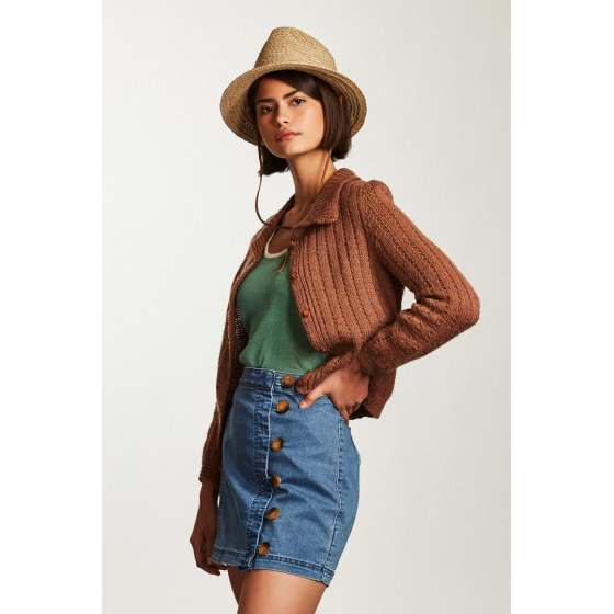 Levon Traveller Hat Natural Raffia Straw - Brixton