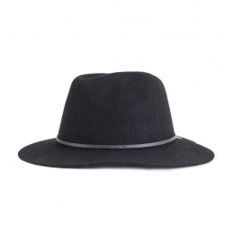 Black Wool Felt Wesley Traveller Hat - Brixton