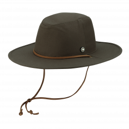 Traveller The Wayfarer Hat Olive Cotton - Coal