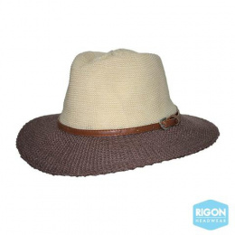 Traveller Paris Manish Style beige & brown hat - Rigon Headwear