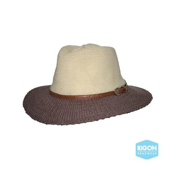 Chapeau Traveller Paris Manish Style beige & Marron  - Rigon Headwear Chapeau Traveller Paris Manish Style beige & Marron  - Rigon Headwear