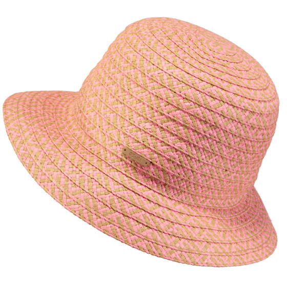 Children's Havana Straw Bell Hat Pink Paper - Barts