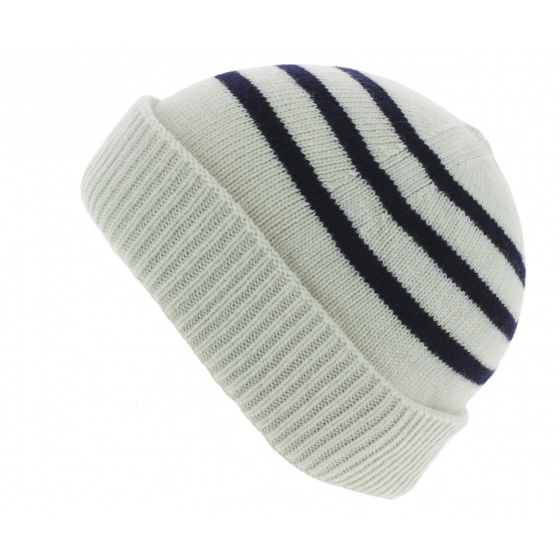 Duncan Sailor Beanie White Stripes - Traclet