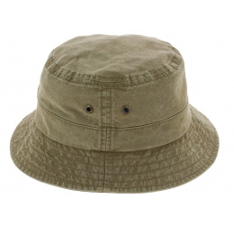 Chapeau Bob Ros Coton Biologique Kaki - Stetson