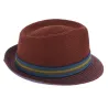 Chapeau Trilby Munster Toyo Rouge - Stetson - achat chapeau de paille Reference : 3483 | Chapellerie Traclet