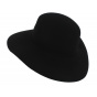 "Marc Veyrat" Style Black Wool Felt Hat - Traclet