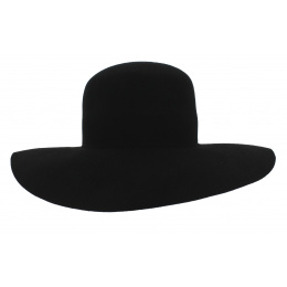 "Marc Veyrat" Style Black Wool Felt Hat - Traclet