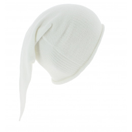 Bonnet de Nuit Long Chacarel Coton Blanc - Traclet