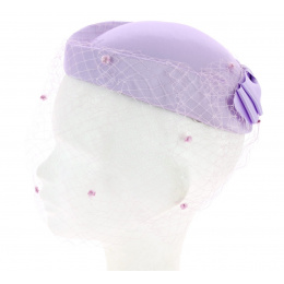 Lilac ceremony hat CREATIONS EDY PARIS