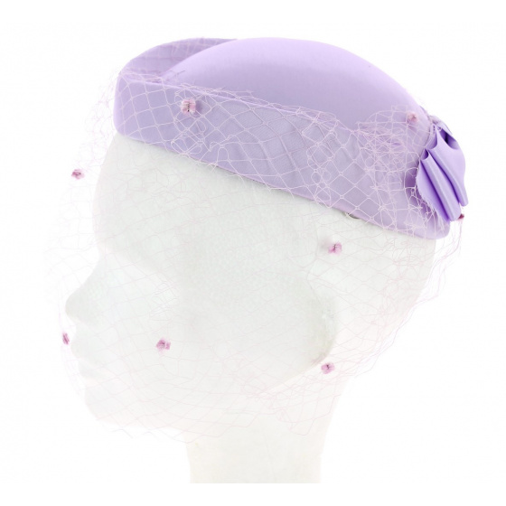 Lilac ceremony hat CREATIONS EDY PARIS