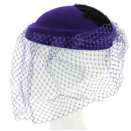 Purple Amandine Shape Hat Made in France