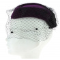 E.VERLE PARIS Plum Hat for elegant outings
