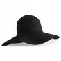 Black Paper Straw Summer Marbella Wide Brim Hat