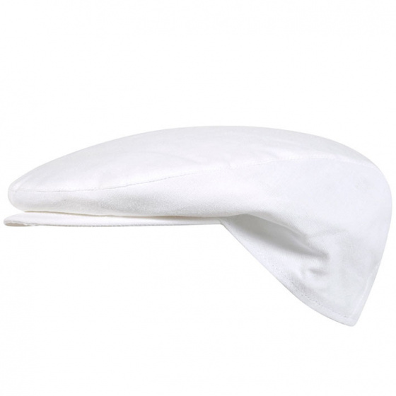 White ventilated flat cap for painters, drywallers, plasterers White ventilated flat cap for painters, drywallers, plasterers