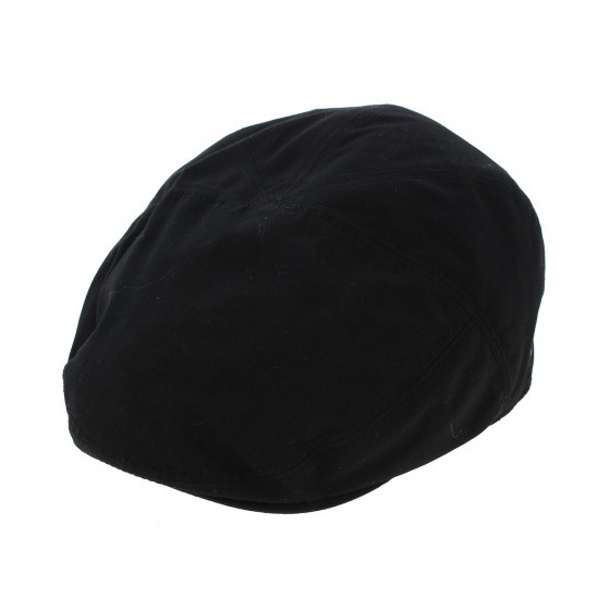 Black Graham Flat Cap - Bailey
