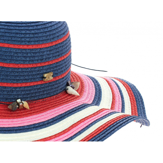 Fancy striped wide-brimmed hat Fancy striped wide-brimmed hat