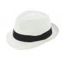 Corsica Bleached Panama Trilby Hat - Traclet